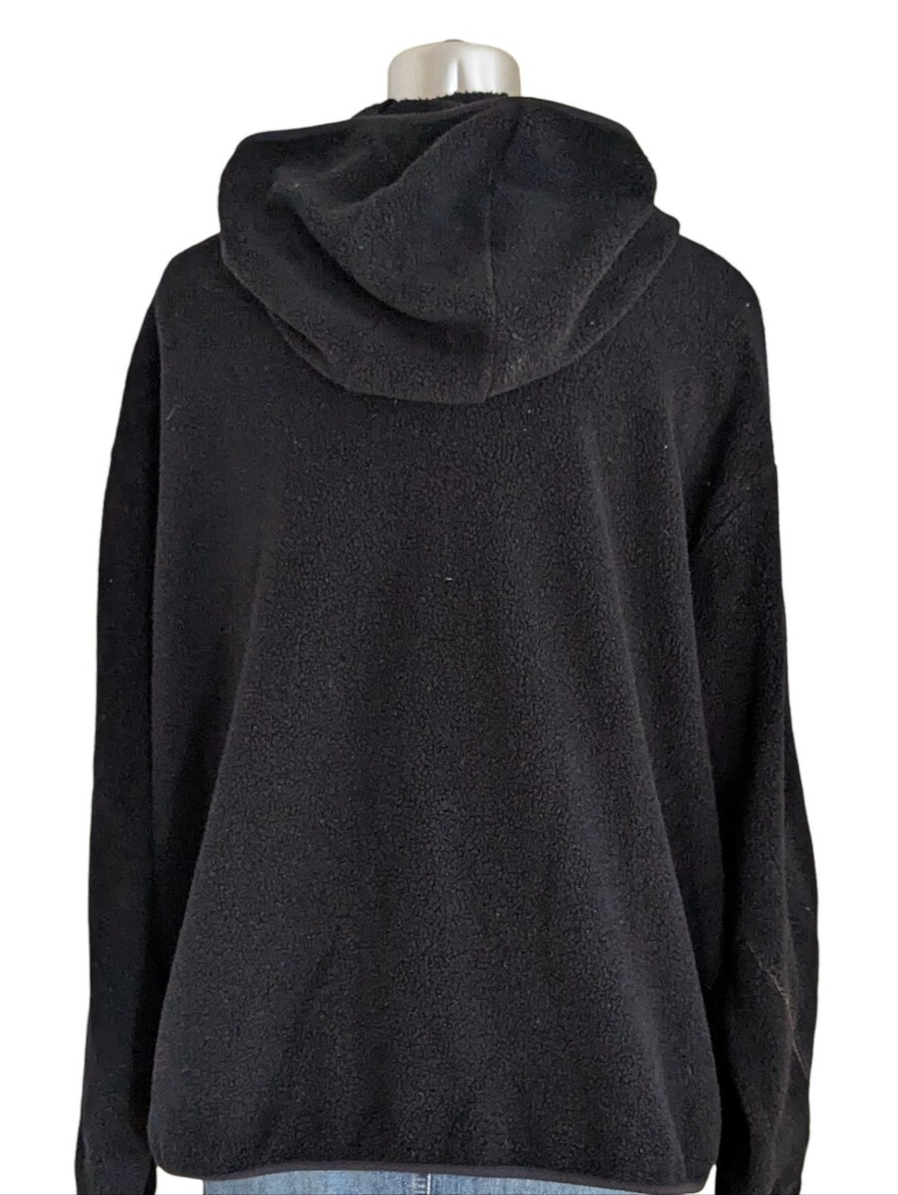 Benetton Fleece Hoodie Size Large - Picture 2 of 10